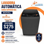 ¡Lavadora Automática Royal de 9 kg ahora por un nuevo precio de solo $275 USD! ✨ - Img 56569851