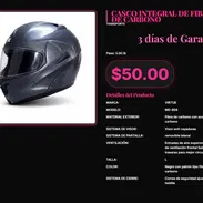 VIRTUE MD-808 Casco Negro Carbono Talla L Visor, VIRTUE MD-808 Casco Carbono Con Pantalla Lateral Removible . - Img 57426640