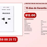 PROTECTOR DE VOLTAJE 20A 220V MILEXUS VPT#-0341 - Img 56831560