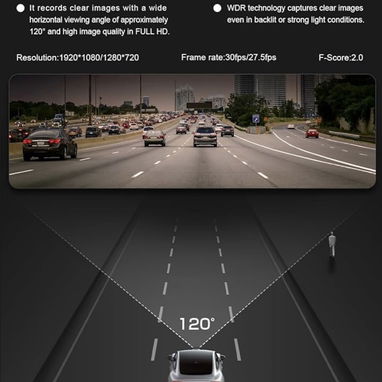 Cámara de tablero FHD 1080P para automóvil, AKEEYO WiFi Dash Cámara para automóviles, mini cámara frontal inalámbrica co - Img 111172668