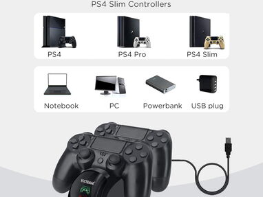 Base de carga para PS4/PS4 Slim/PS4 Pro,nueva en su caja 25$ - Img 35466889
