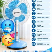 🔵Ventilador Recargable de Mesa TF-1615 Marca BOYNEE. - Img 57680372
