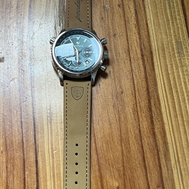 Reloj para hombre, taquímetro ,pulsera de cuero, cuarzo. - Img 122073080