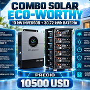 Combo solar eco-worthy 10k en inversor + 30,72k bateria, yoaemily 💯 - Img 58053036