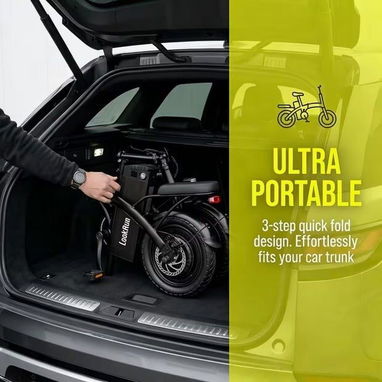 🚲 Bicicleta Eléctrica Plegable LockRun 400W – Ruedas de 14" - Img 123713039