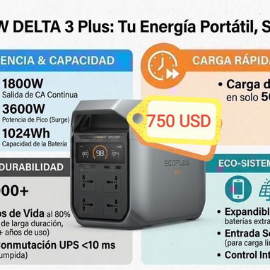 Se venden Ecoflow, panel solar, inversores y otros, somos de la Habana. Contactar al WhatsApp 51170866. - 10/10