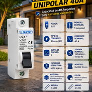 ⚡40A ⚡ BREKER SPC UNIPOR 40A. MENSAJERIA CON FACTURA Y GARANTIA. 📲 54833699 - Img 56812379