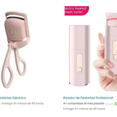 rizador de pestañas / crema de labios mate / set de pinceles brochas maquillaje / lima eléctrica - 2/2