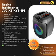 Bocina Bluetooth 30W RMS (80W PICO) JVC-XS-KY314PB - Img 55627916