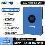 Inversor  Hibrido  48V, 12kw, Fase dividida (110 y 220v).  A estrenar!! - Img 56688218