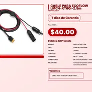 CABLE PARA ECOFLOW LMC4-XT60i-2.5m . - Img 57556033