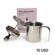 Wa.me/*5358296067 ☕ *ESPUMADOR DE LECHE MANUAL 400 ML (ACERO INOXIDABLE)* 💰 *Precio: 10 USD* 🛡️ *Garantía: 7 días* - Img 57981949