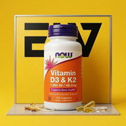 Vitamina D3 & K2 // Now Supplement // 120 cápsulas - Img 58325503