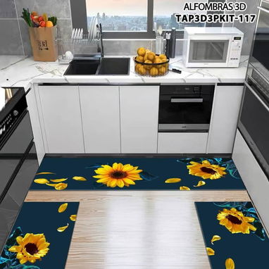 Set de 3 alfombras de cocina  Precio 28  usd   C2 - 2/10
