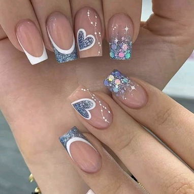 Uñas postizas 24 unidades con pegamento - Img 92490240