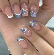 Uñas postizas 24 unidades con pegamento - Img 49455110