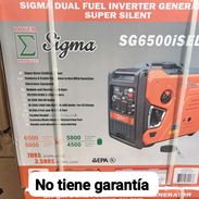 Planta Eléctrica Sigma de 6500W ( Dualfuel ) gas de balita y gasolina - Img 56998648