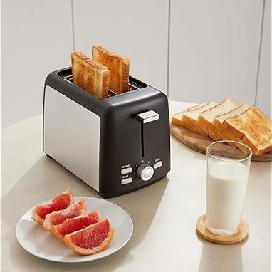 🍞🔥 Tostadora Amazon Basics 2 Rebanadas 800W | 7 Niveles | Bagel/Defrost/Cancel | ENVÍO DISPONIBLE * + GARANTÍA** - Img 112407749