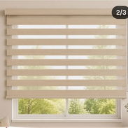 Persianas enrollables Zebra 180cm x 200cm control de la luz sin esfuerzo con nuestro diseño de tela de doble capa. - Img 58158886