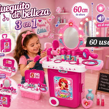 Maquillaje real no tóxico para niñas variedad de modelos y colores con muchos accesorios - 3/3