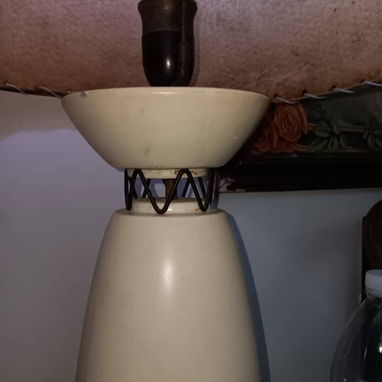Antigua lámpara de mesa de sala de los años 50. - 3/6