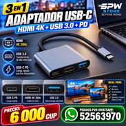 Adaptador usb-c3 en 1-hdmi4k+usb3.0 - Img 57645203