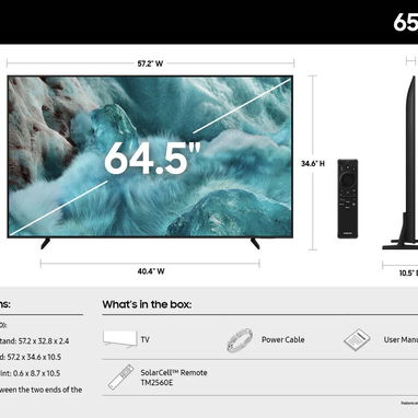 Smart TV Samsungde 65”  QLED Q7F 4K UHD 2025 IA incorporado - 3/10
