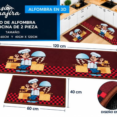 Set de 2 Alfombras para Cocina - 2/10