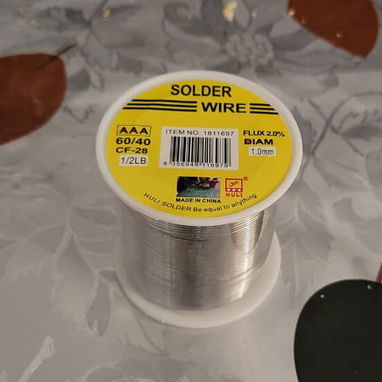🎊🔧 ESTAÑO DE SOLDADURA ELECTRÓNICA - 60/40 🔧 - Precio: Solo 12 USD -🎊 - Composición: 60% estaño, 40% plomo - - Diáme - Img 126364558