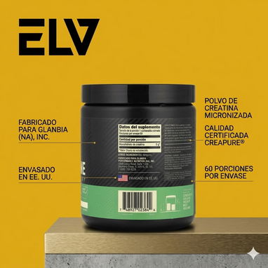 Creatina Monohidratada OPTIMUM NUTRITION // 60 Serv // Sin Sabor - 2/2
