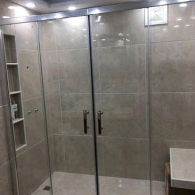 Llegaron las mamparas de bañopaño fijo y cabinas de baño tenemos SERVICIO activo de montaje tambien - 6/10