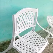 Juegos de sillas y butacas de aluminio con mesa de bar - Img 45666907
