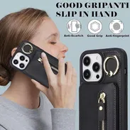 ☎️53544655 🛵 Entrega Disponible ⭐ Funda tipo cartera para iPhone 15 Pro Max con MagSafe y tarjetero magnético⭐ - Img 55472064