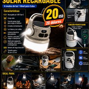 Lámpara linterna solar recargable - Img 57225161