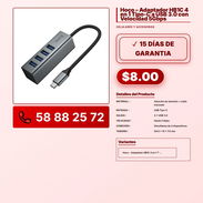 Hoco – Adaptador HB1C 4 en 1 Tipo-C a USB 3.0 con Velocidad 5Gbps VPT -0095 - Img 57841750