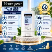 Protector Solar Facial en Barra Neutrogena Ultra Sheer SPF 60 – Amplio Espectro UVA/UVB - Img 57880303