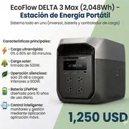 ECOFLOW Delta 3 Max (2,048Wh) - Estación de Energía – Planta Eléctrica - Img 54181190