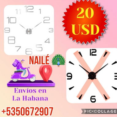 Relojes de Pared 🧱 3D y 2D Grandes ,Medianos , Pequeños - Img 108701542
