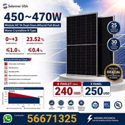 Paneles Solares Bifacial de 450-470W - Img 57860316