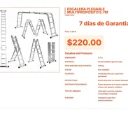 Escalera plegable con forma ergonómica para tu confort pro hoy mismo VPT#-0121 - Img 55445106