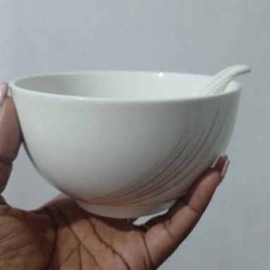 JUEGO DE 6 TAZONES DE PORCELANA CON SUS CUCHARAS - TODO NUEVOO !!! - 2/3