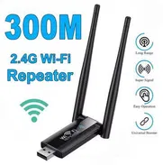 Repetidor WiFi USB de Alta Potencia – 300Mbps 2.4G con Doble Antena - Img 50539305