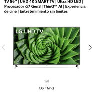 Smart Tv 86”LG nuevo en caja , Class UQ75 series LED 4k smart webOS TV - Img 45349771