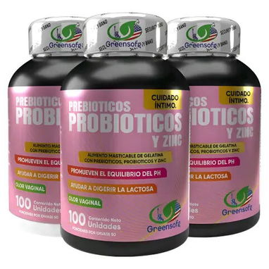 **Cápsulas de suplemento Prebióticos Probiotico y Zinc - Vaginales - 100u (2 al día)** - Img 127578932