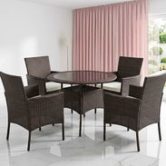Juego de comedor de exterior e interior - Img 55898662