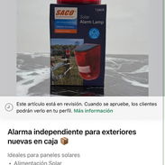 Alarma independiente para exteriores nuevas en caja - Img 58028869