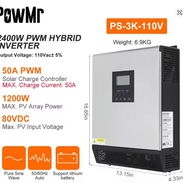 Inversor PowMr 2400W, nuevo, ideal para sistema solar. Municipio Plaza - Img 55925398