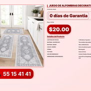 JUEGO DE ALFOMBRAS DECORATIVAS VPT-0147 - Img 56206700