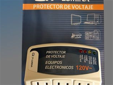 ♦️Ofertazo para usted 🎉‼️ ""PROTECTOR DE VOLTAJE"""  110V⚡️ (triple para todo tipo de equipos electrónicos 🖥)y de 110V - Img main-image