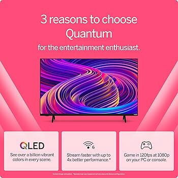 📺 Smart TV VIZIO Quantum QLED 43" – ¡Ideal para Gaming (120fps) y Streaming! - Img 122443865